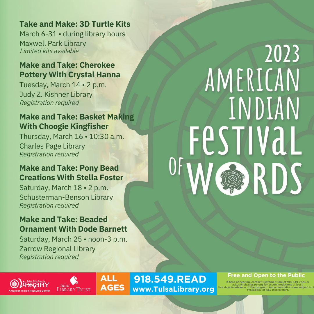 American Indian Festival of Words Tulsa Library